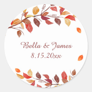 Automne Stickers Mariage Feuilles Automne