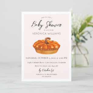 Automne Traitements Baby shower Invitation