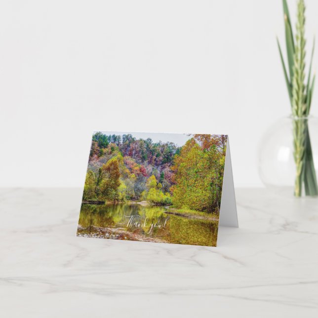 Automne Tranquillité Carte de remerciements (Devant)