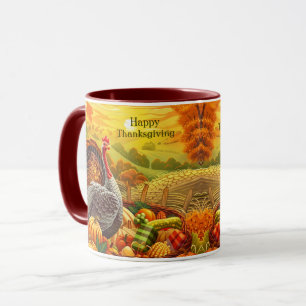 Automne Turquie Citrouilles Thanksgiving Mug