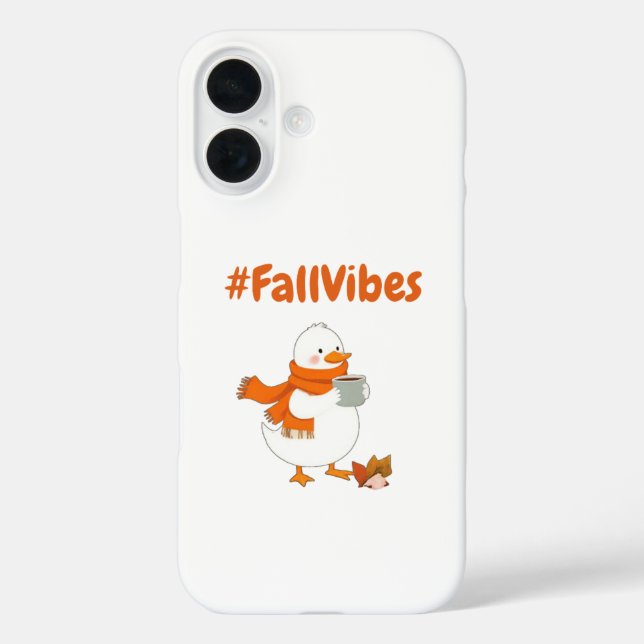 Automne Vibes iPhone 16 Coque (Verso)