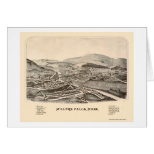 Automnes de millers, carte panoramique de mA -