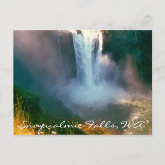 Automnes de Snoqualmie, carte postale de WA