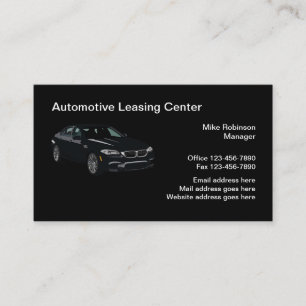 Automobil-Leasing-Service Visitenkarte