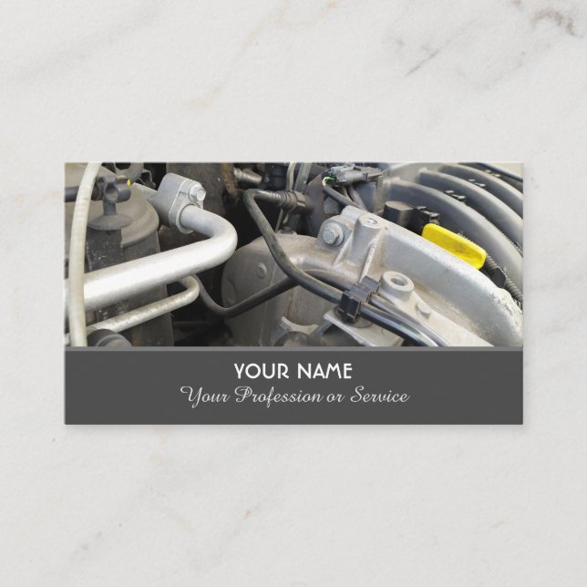 Automobil-Tuningexperten und Rennprofis Visitenkarte (Vorderseite)