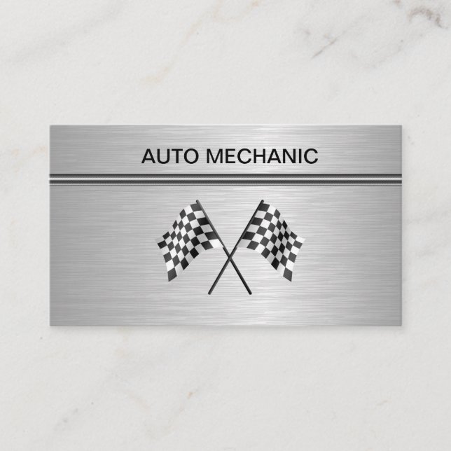 Automobilauto-Mechaniker-Visitenkarten Visitenkarte (Vorderseite)