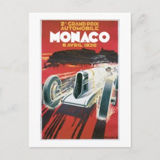 Automobile Monaco Postkarte
