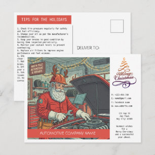 Automobile Weihnachtsgruß-Postkarte Feiertagspostkarte