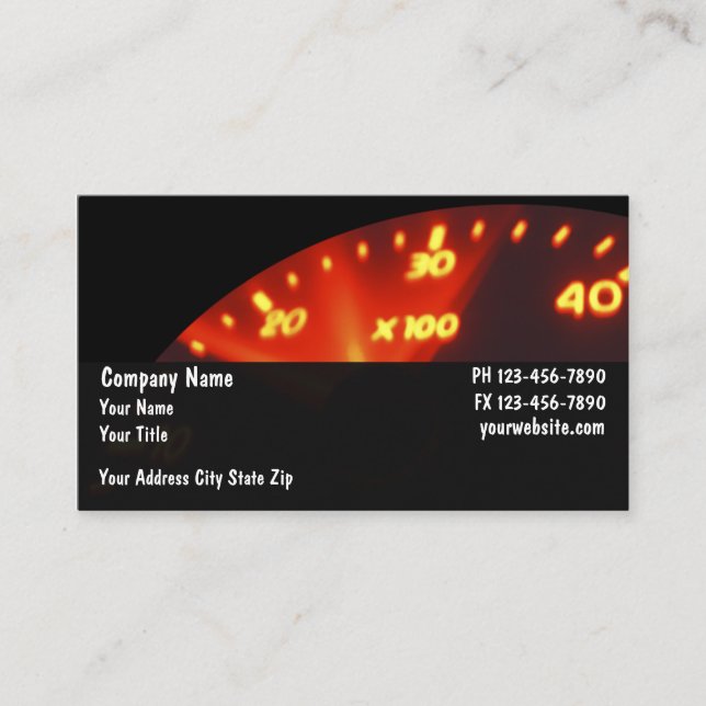 Automobilgeschäft Cards_1 Visitenkarte (Vorderseite)