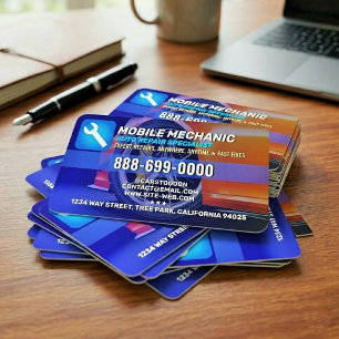 Automobilreparaturdienste (Autoreparatur) Mobiler  Visitenkarte