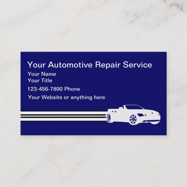 AutomobilVisitenkarten Visitenkarte (Vorderseite)