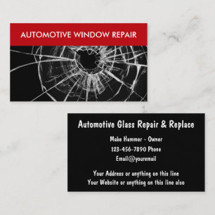 Automotive Glas Moderne Doppelseitige Visitenkarte