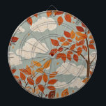 Autonal Ascent Dartscheibe<br><div class="desc">Ein atemberaubendes Schauspiel von feurigen Orangen- und Rotwahlblättern, die vor einem Hintergrund eines ruhigen pastellblauen Himmels mit flauschigen weißen Wolken tanzen. Wussten Sie, dass die lebhaften Farben der Untergrundbeläge nicht durch kaltes Wetter verursacht werden, sondern durch den Zerfall von Chlorophyll, dem grünen Pigment in Blätter, der die Grundfarben Gelb, Orange...</div>