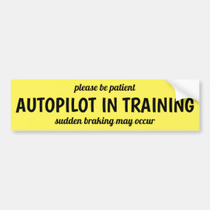 Autopilot Bumper Sticker Autoaufkleber