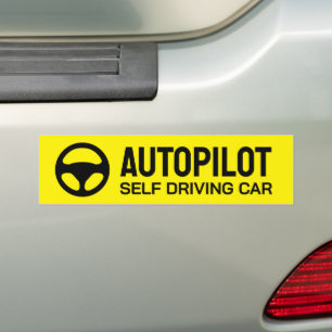 AutoPilot-Zeichen für selbstfahrende Fahrzeuge Autoaufkleber