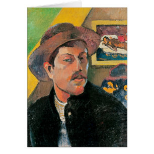 Autoportrait de Paul Gauguin dans un casquette,