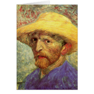 Autoportrait de Vincent van Gogh au chapeau de pai
