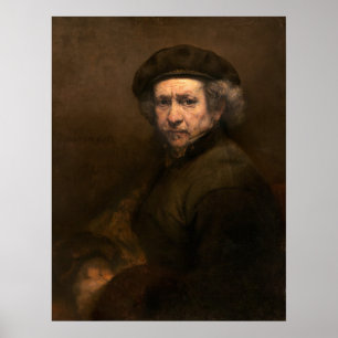 Autoportrait - Poster d'art de Rembrandt