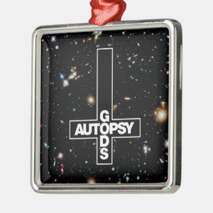 Autopsie-Kreuzverzierung des Gottes Silbernes Ornament