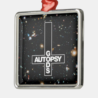 Autopsie-Kreuzverzierung des Gottes Silbernes Ornament