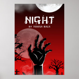 Autor Buchcover Kunstwerk Promotionaler Schriftste Poster