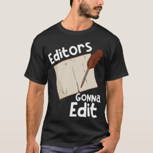 Autor, der Schriftsteller schreibt T-Shirt