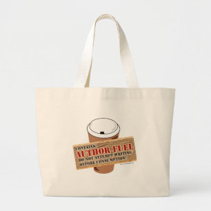 Autor Fuel Coffee Time Writer Slogan Jumbo Stoffbeutel