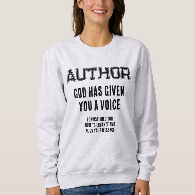 Autor GOD HAT IHNEN EINE STIMME Christlich Sweatshirt (Vorderseite)