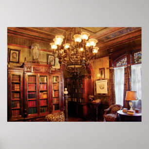 Autor - In der Bibliothek Poster