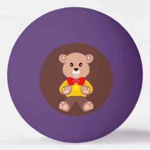 Autor K.E.C. Teddybär Ping-Pong-Ball Tischtennisball