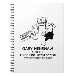 Autor oder Writer Notebook Notizblock