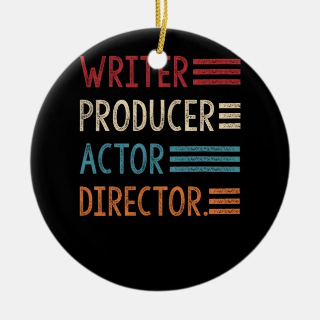 Autor Produzent Schauspieler Regisseur Filmmaker G Keramik Ornament (Vorne)