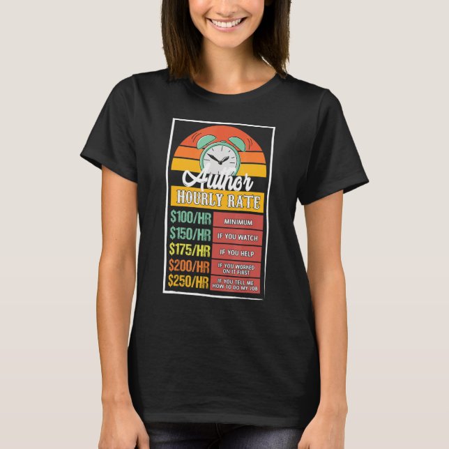 Autor Stundenzettel T-Shirt (Vorderseite)