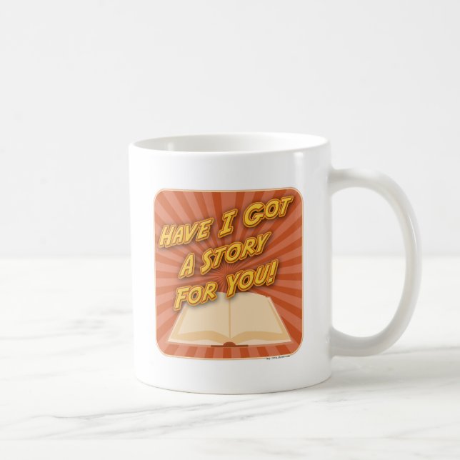 Autor-Werbeaktion habe ich eine Geschichte für Sie Kaffeetasse (Rechts)