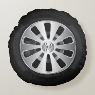 Autoreifen Rundes Kissen