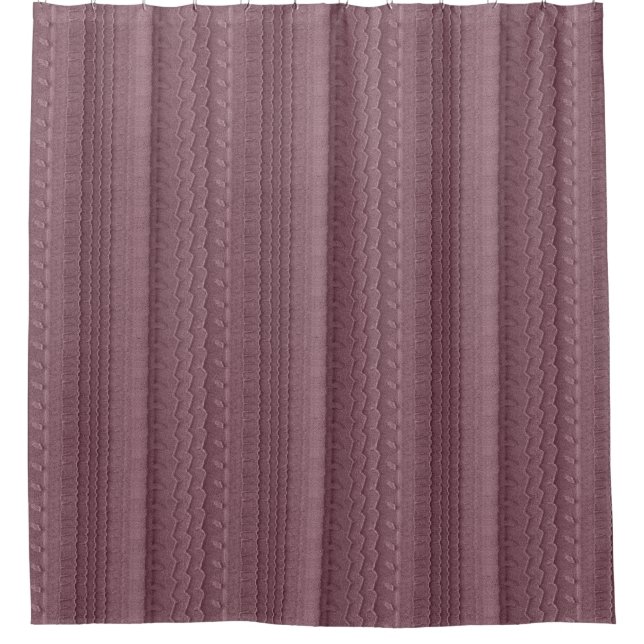 Autoreifen-Spur auf Sandy-Strand-Rosa Duschvorhang (Vorderseite)