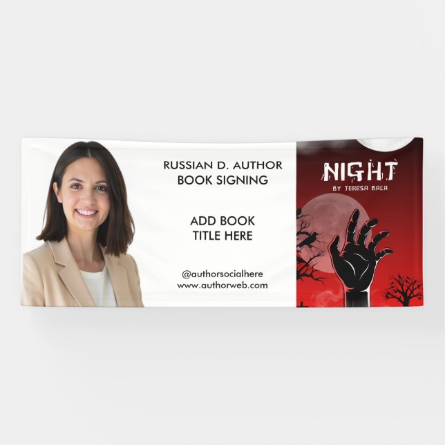 Autoren-Buchsignier-Launch-Werbebanner Banner (Horizontal)