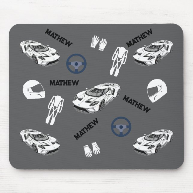 Autorennen-Mauspad Mousepad (Vorne)