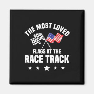Autorennen zum amerikanischen Unabhängigkeitsfest Magnet