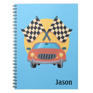Autorennsport Auto Thema Notizbuch Notizblock