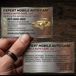 Autoreparatur & KFZ Klimaanlagenspezialist Metall  Visitenkarte