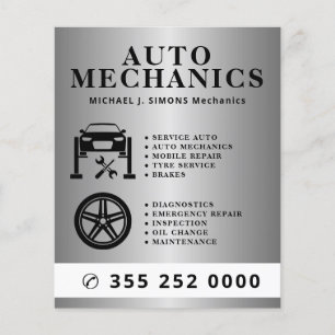 Autoreparatur-Profi-Mobilmechaniker-Dienst Flyer