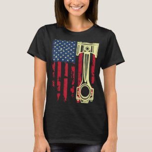 Autoreparaturmann KFZ-Mechaniker Werkzeuge Kolben T-Shirt