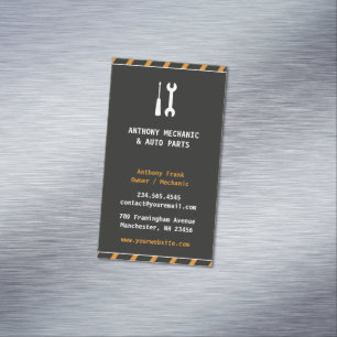 Autoreparaturmechaniker Geschäftskartenmagnet Magnetische Visitenkarte