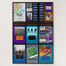 Autorn-Büchersammlung-Puzzlespiel