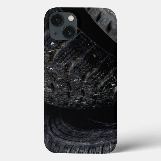 Autos alte Reifen Schwarze Straßen Ausflüge Case-Mate iPhone Hülle (Rückseite)