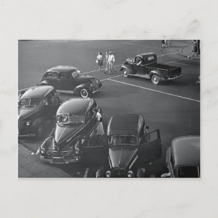 Autos in der Innenstadt, 1942 Postkarte