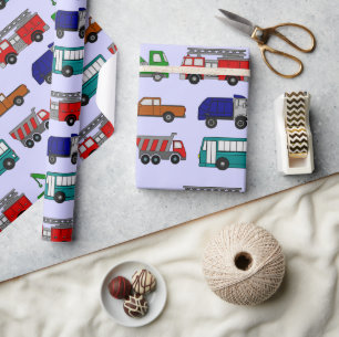 Autos, Lastkraftwagen, Busse Geschenkpapier