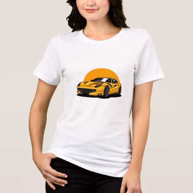 Autos lieben Tri-Blend shirt (Vorderseite)