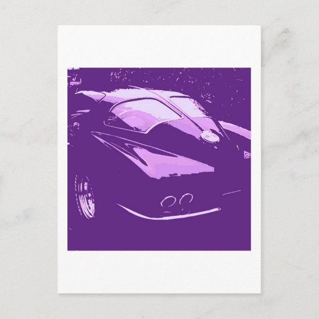 Autos mit klassischer Trennwand Postkarte (Vorderseite)
